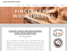 Tablet Screenshot of fingerlakeswoodturners.com